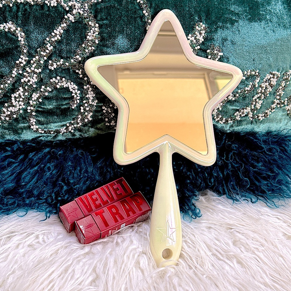 Jeffree Star Pearlescent Star Mirror & 2 Velvet Trap Lipsticks shade Mouse Trap - Picture 7 of 8